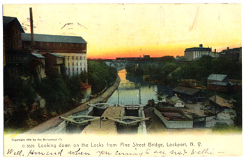postcard of Lockport, NY