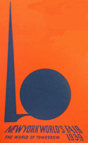 Brochure showing the logo of the 1939 World's Fair in New York City