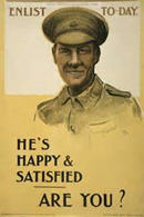English WWI recruiting poster: Enlist To-day