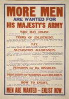 English WWI recruiting poster: More Men Are Wanted ... 
