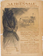 French WWI poster: 1916 La Triennale Exposition d'art français
