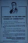 US WWI poster (general): A Message to the Men