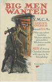 US WWI poster (general): Big Men Wanted Y.M.C.A.
