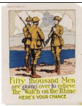 US WWI recruitment poster: Fifty thousand Men...