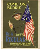 US WWI recruitment poster: Come On Buddie/Be a Regular 