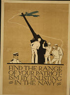 US WWI recruitment poster: Find The Range of Your Patriotism