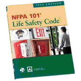 sample cover of NFPA 101 Life Safety Code.