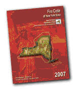 sample cover of Fire Code of New York State, 2007.