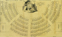 Seating plan of the Assembly Chamber, 1821.