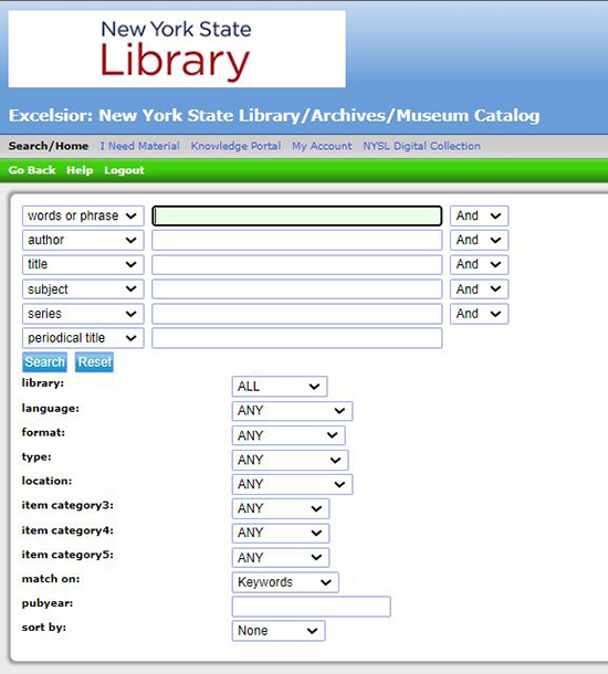 power search screen