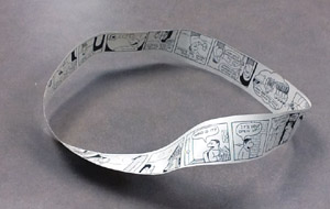 comic strip in the form of a mobius strip