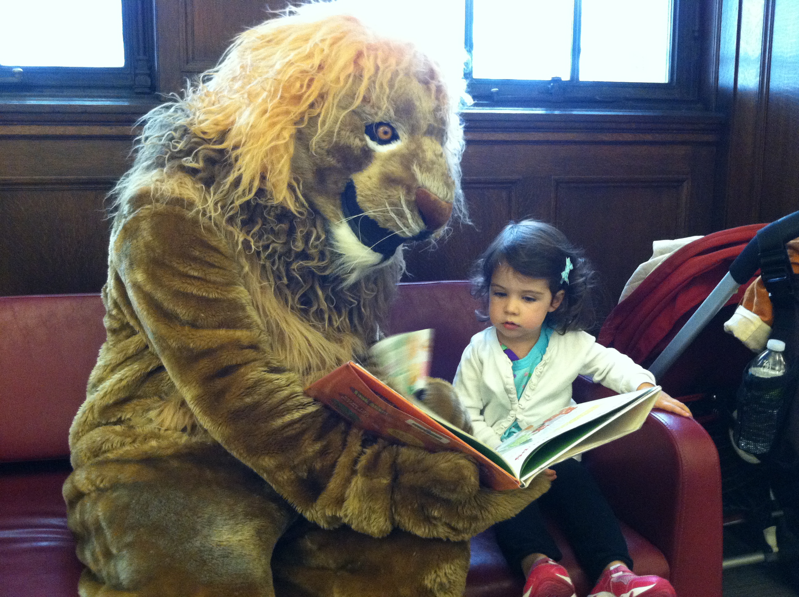 lion and child reading