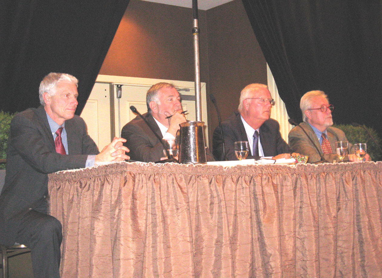 NYLA 2011; phto shows John Hammond, Regent Tilles, Gerald Nichols, Deputy Comm. Cannell. Click to see a larger version.