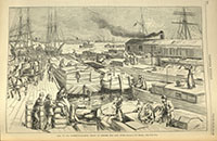 Laid Up for Winter-Canalboat Colony in Coenties Slip East River