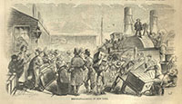Emigrants Landing i New York from Harper's Weekly 1858