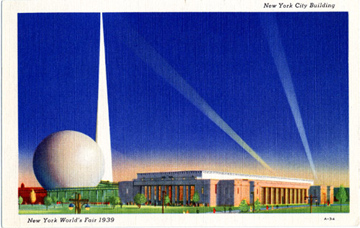 Postcard of New York World's Fair.
