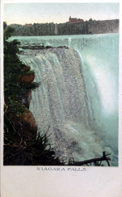 Postcard of Niagara Falls.