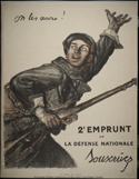 French WWI poster: On les aura! 2e Emprunt