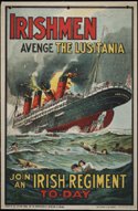 Irish WW1 poster: Irishmen Avenge the Lusitania