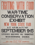 US WWI poster (general): Fighting with Food