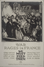 US WWI poster (general): War Rages in France