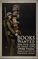 US WWI poster (general): Books Wanted