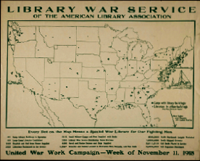 US WWI poster (general): Library War Service