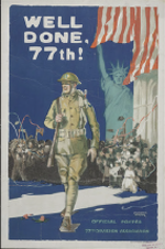 US WWI poster (general): Well Done, 77th!