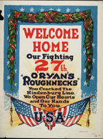 US WWI poster (general): Welcome Home Our Fighting 27th