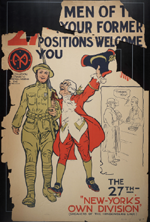 US WWI poster (general): United Men of the 27th