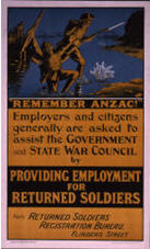 Australian WWI poster: Remember Anzac!