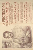 French WWI poster: La protection du reforme no. 2... 