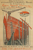 French WWI poster: Exposition de construction et d'architecture navales