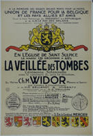 French WWI poster: A la mémoire des soldats belges morts
