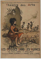 French WWI poster: Les gosses dans les ruine