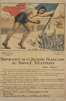 French WWI poster: Préparation de la jeuness française