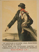 French WWI poster: La visiteuse d'hygiéne vous montrera