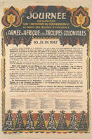 French WWI poster: Journée organisée sur l'initiative du gouvernement...