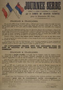 French WWI poster: Journée Serbe