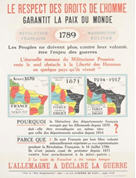 French WWI poster: Le Respect des droits de l'homme