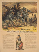 French WWI poster: Comment ils écrivent l'histoire