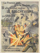 French WWI poster: La France irait à la Misère...