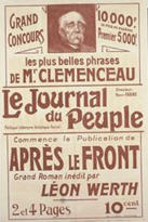 French WWI poster: Les plus belles phrases de Mr. Clemenceau