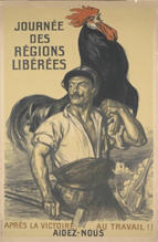 French WWI poster: Journée des Régions Libérées