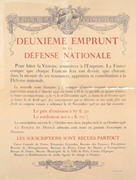 French WWI poster: Deuxième Emprunt