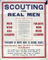 US WWI poster (general): Scouting for Real Men