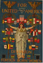 US WWI poster (general): United for America
