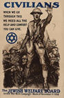 US WWI poster (general): Civilians When We Go