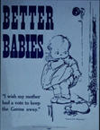 US WWI poster (general): Better Babies