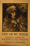 US WWI poster (general): Give or We Perish